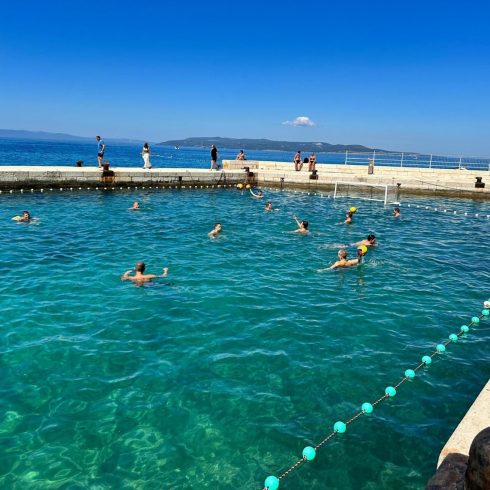 Wasserballer vom SV Blau-Weiß Bochum ein Trainingslager in Kroatien