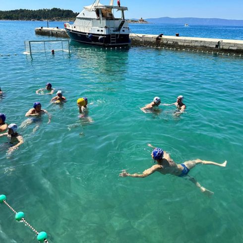 Wasserballer vom SV Blau-Weiß Bochum ein Trainingslager in Kroatien